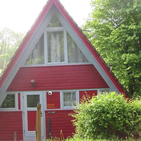 Wooden Bungalow With A Terrace In A Wooded Area Holiday home Berneburg