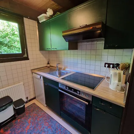 Holiday home Wooden Bungalow With A Terrace In A Wooded Area *
